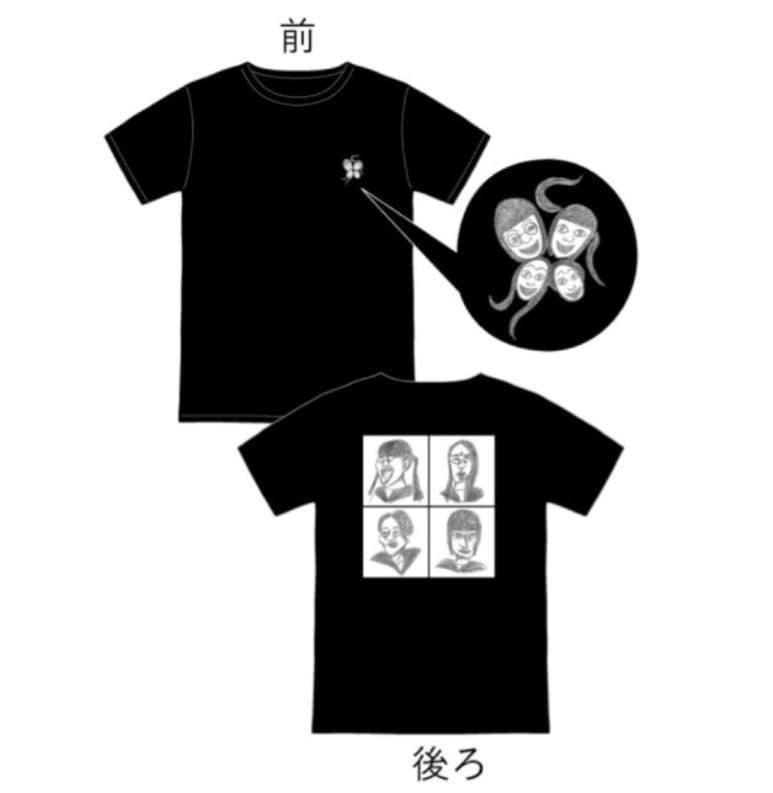 新しい学校のリーダーズ 公式2018年頃の貴重な TシャツXL 顔イラスト