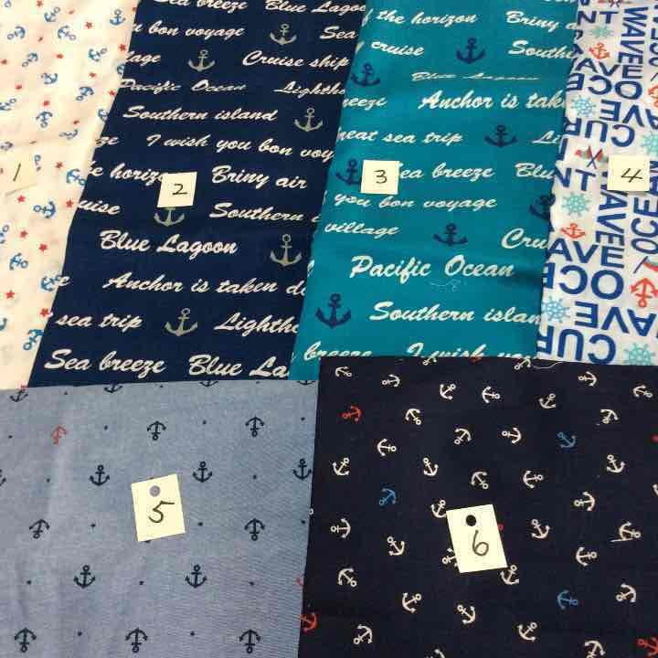 Aオーダー受付画面★マリン柄&チェックのシンプル系大好き★ハンドメイド★入園入学