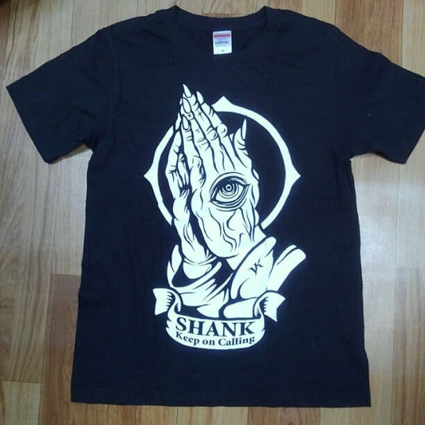 SHANKシャンク廃盤バンドTシャツMブラック美品 ナインスアポロ VK
