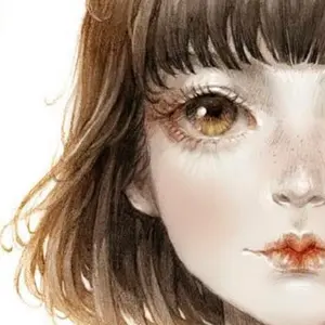 手描きイラスト 水彩原画 ロングヘアの女の子168 - メルカリ