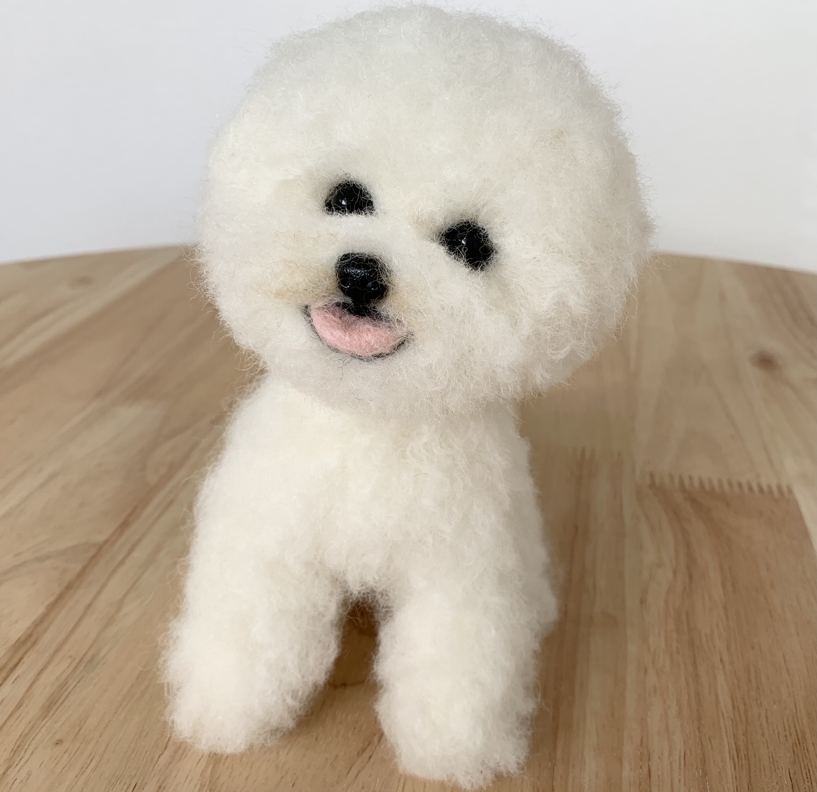 羊毛フェルト 犬 ビションフリーゼ トイプードル アフロ - TOTOKAKA1'S