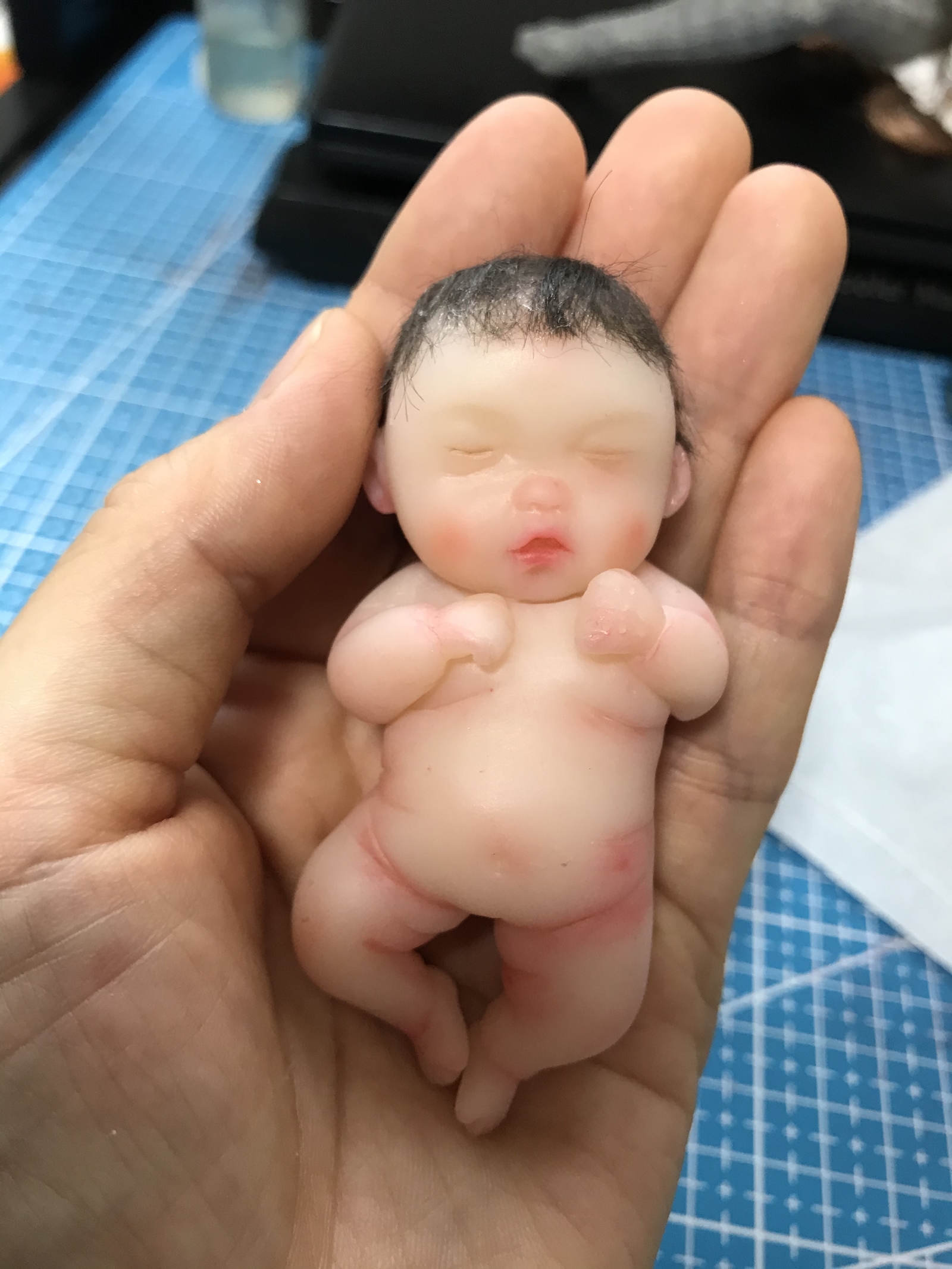 樹脂粘土ドール 赤ちゃん 創作ドール ハンドメイド - WENHAO19'S
