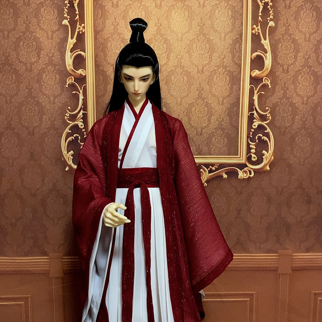 BJD DOLL ドール服 漢服 3点セット1/3サイズ 1/4サイズ 1/6ドール衣装