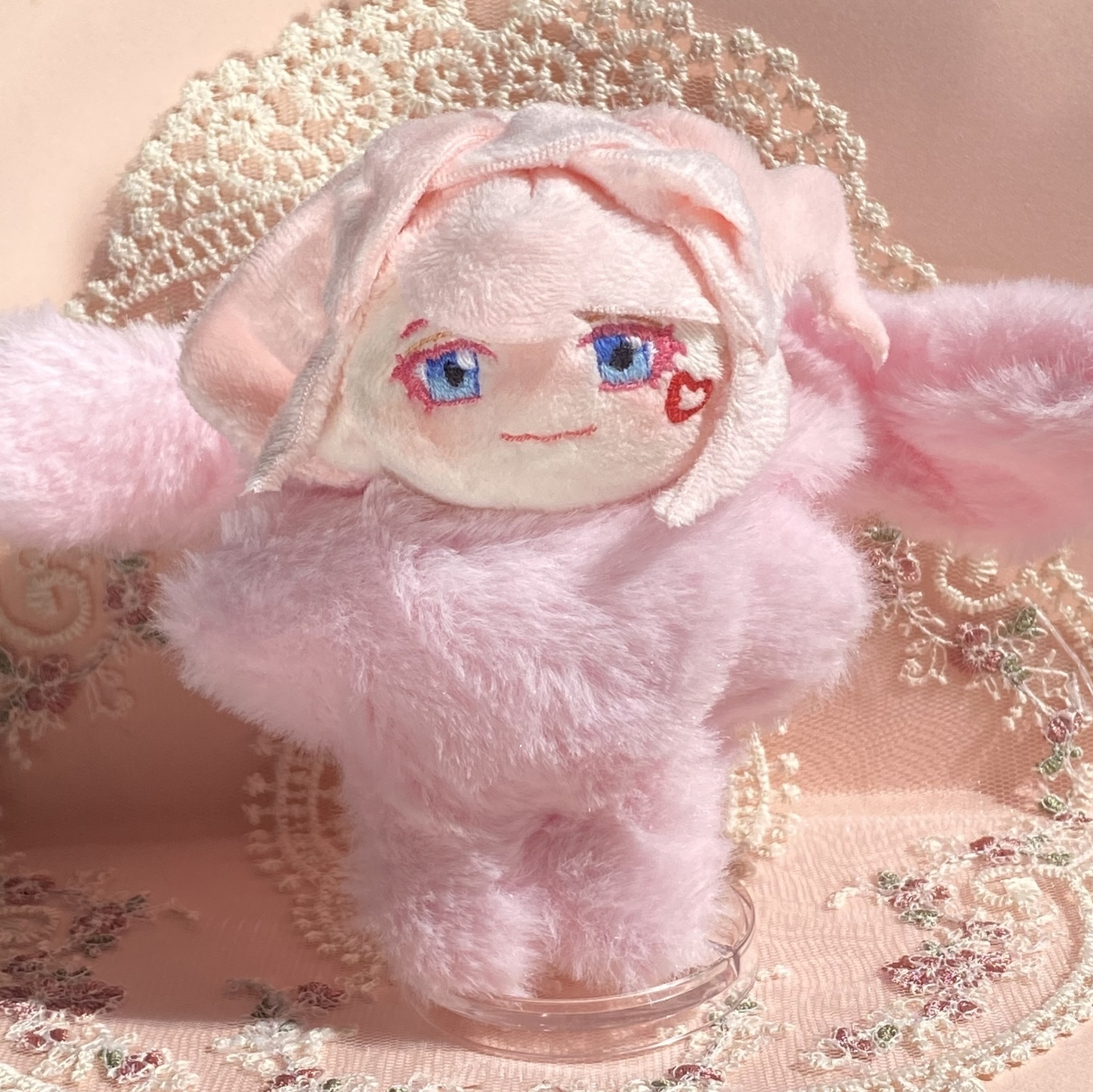 オリジナル手作りぬいぐるみ 青い瞳の男の子 自作ぬい 全て手縫い 刺繍