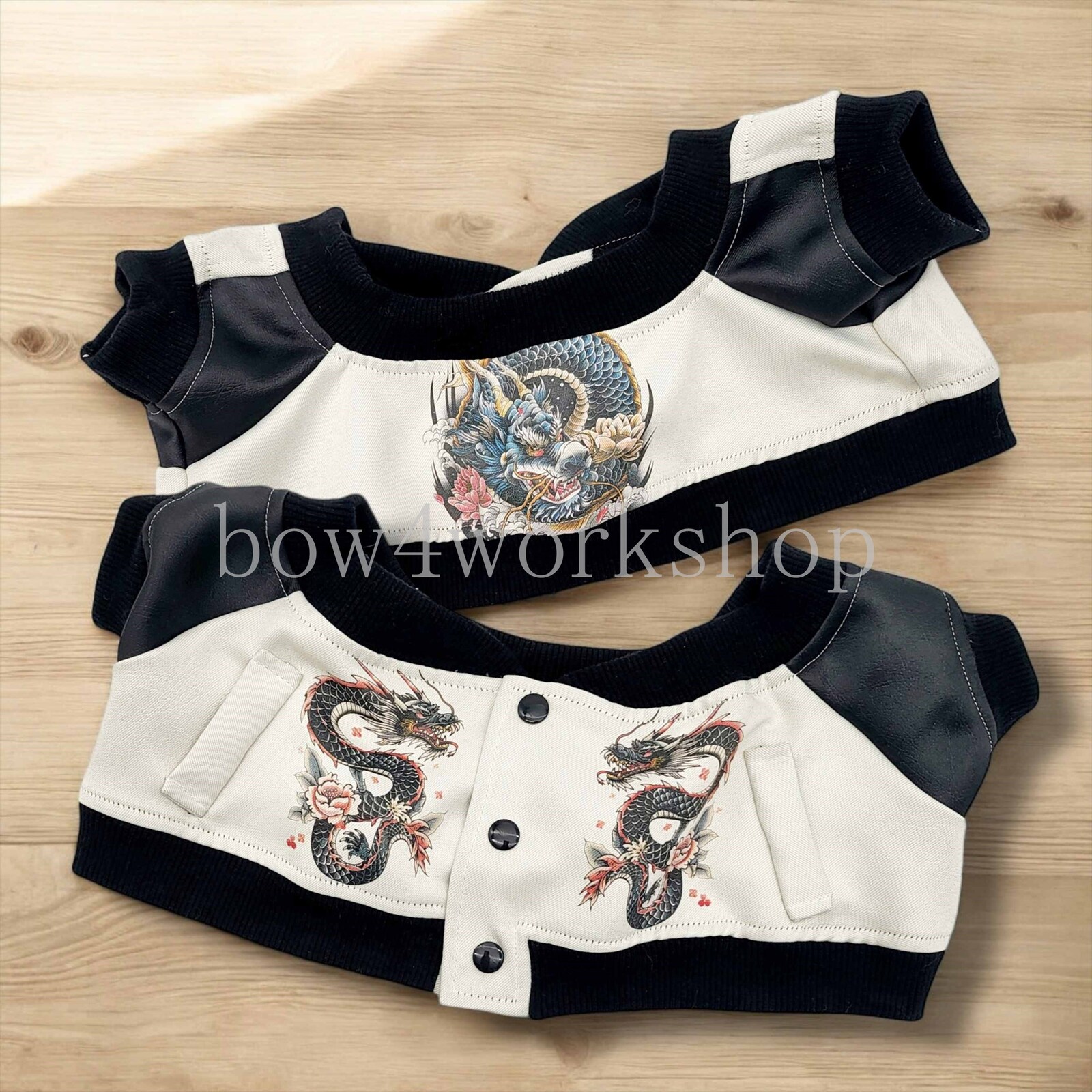 ラボット LOVOT ラボットの服ハンドメイド ドラゴンプリントスカジャン