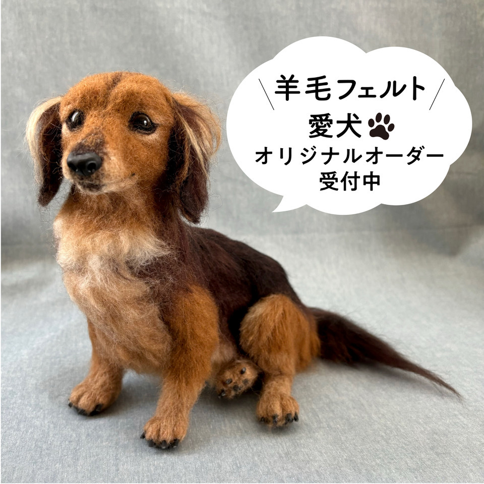 羊毛フェルト[オーダーメイド]うちの子オーダー✴︎犬✴︎ダックス