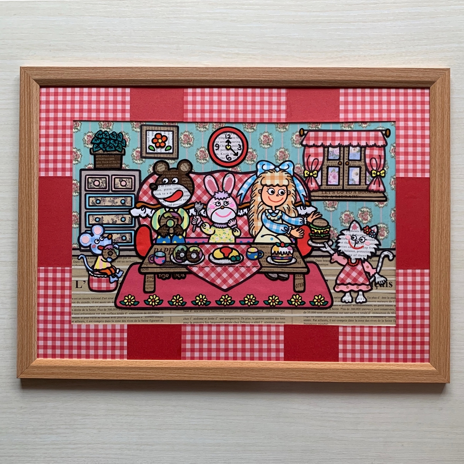 販売 【原画作品】貼り絵☆終わらない夜の物語