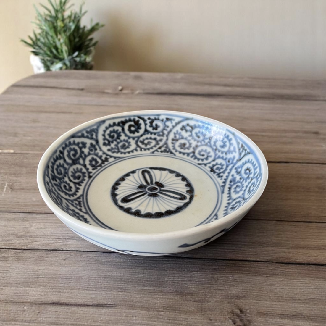 古伊万里染付蛸唐草紋様膾皿5枚組 角福印／無傷完品 - Antique Art