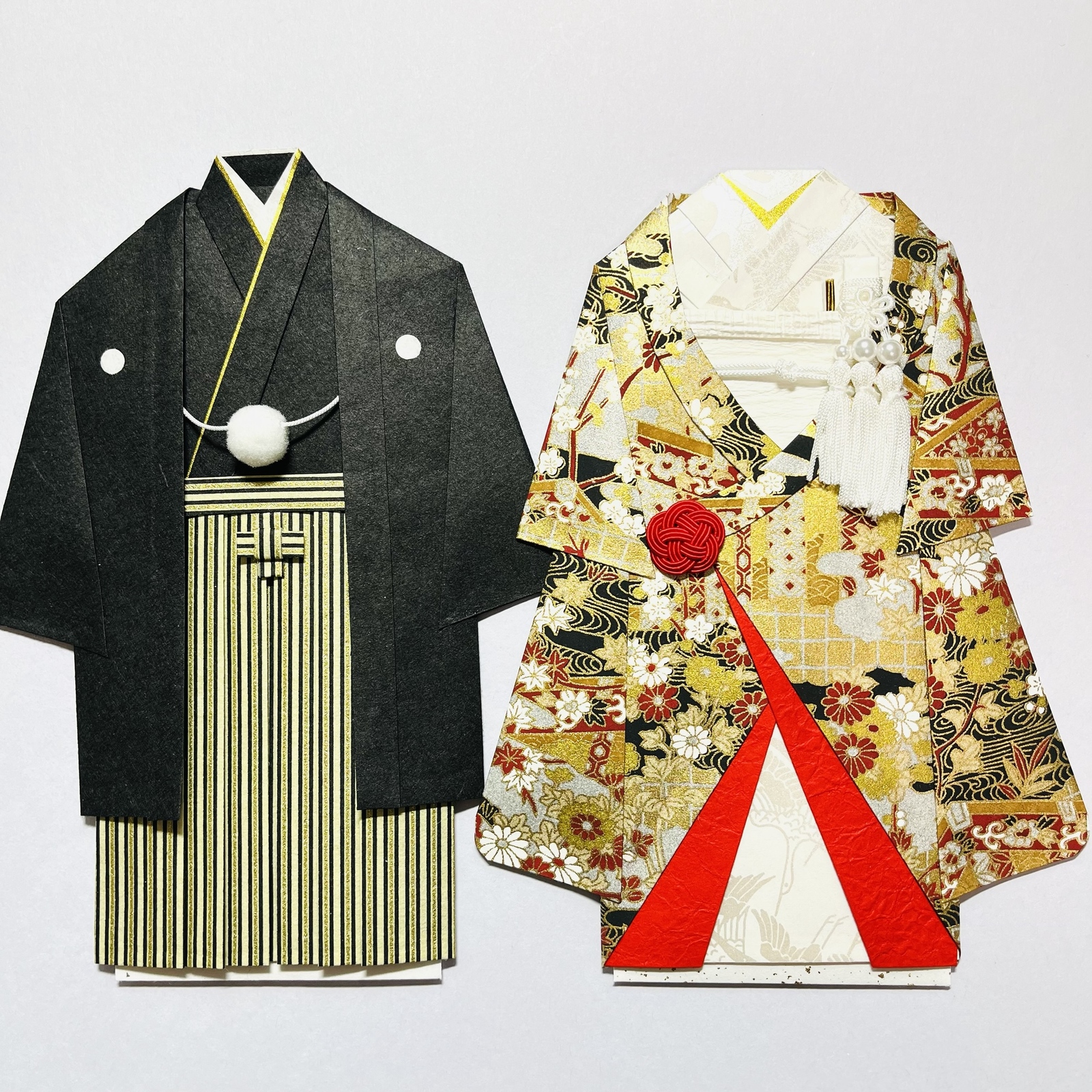 着物のお祝い袋2523 ペア ご祝儀袋 - 着物のポチ袋屋 1/17~18発送不可
