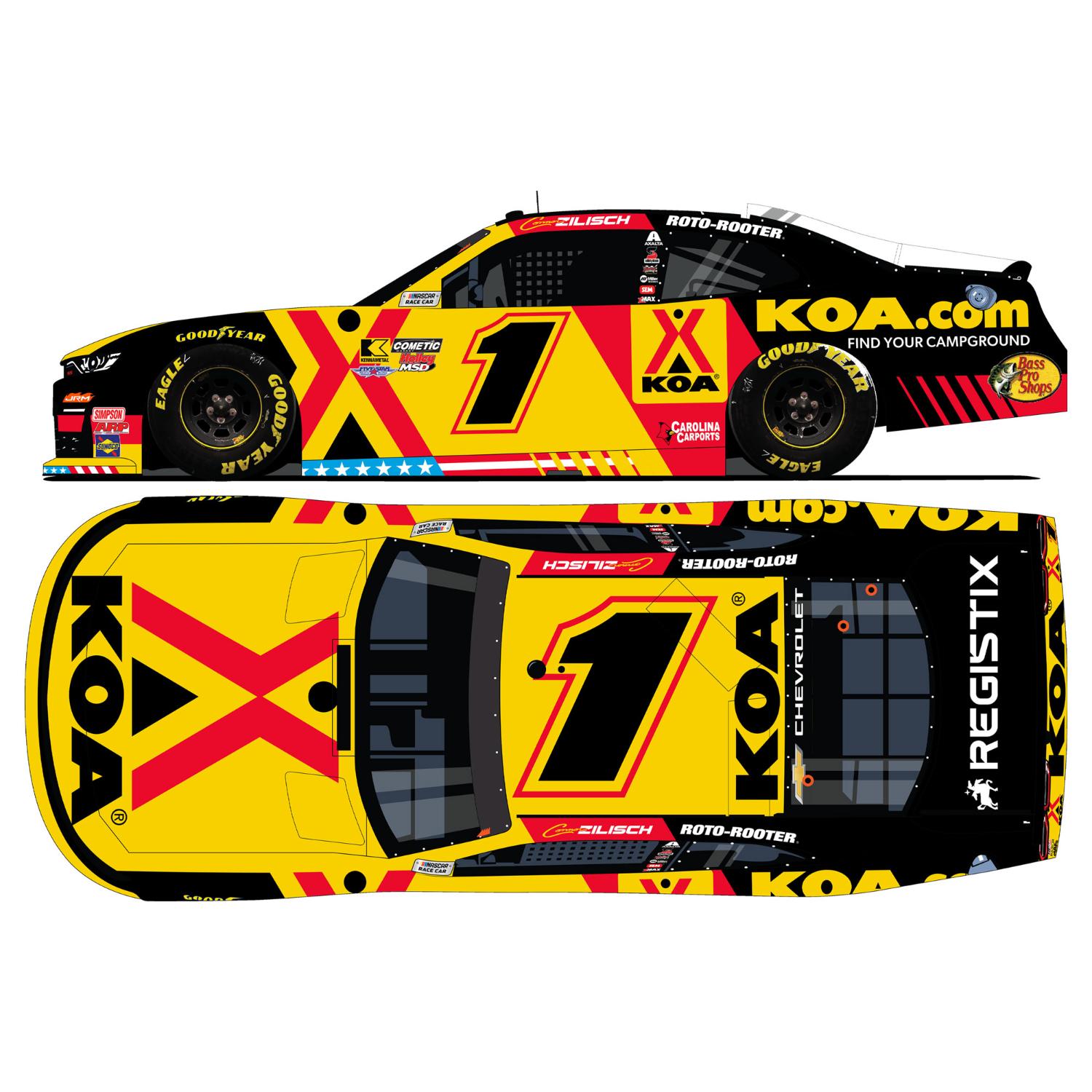 Connor Zilisch #1 2026 KOA 1:64 Hard Top Die-Cast | Shop JR Nation
