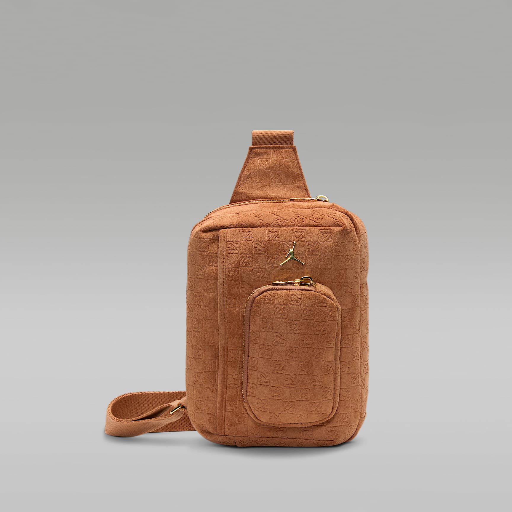NIKE公式】ジョーダン スエード モノグラム スリングバッグ (3L