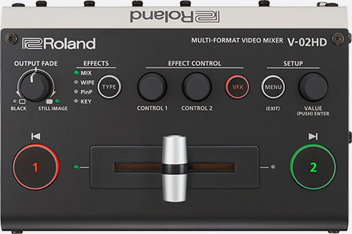 Roland Pro A/V - V-02HD | マルチフォーマット・ビデオ・ミキサー<br