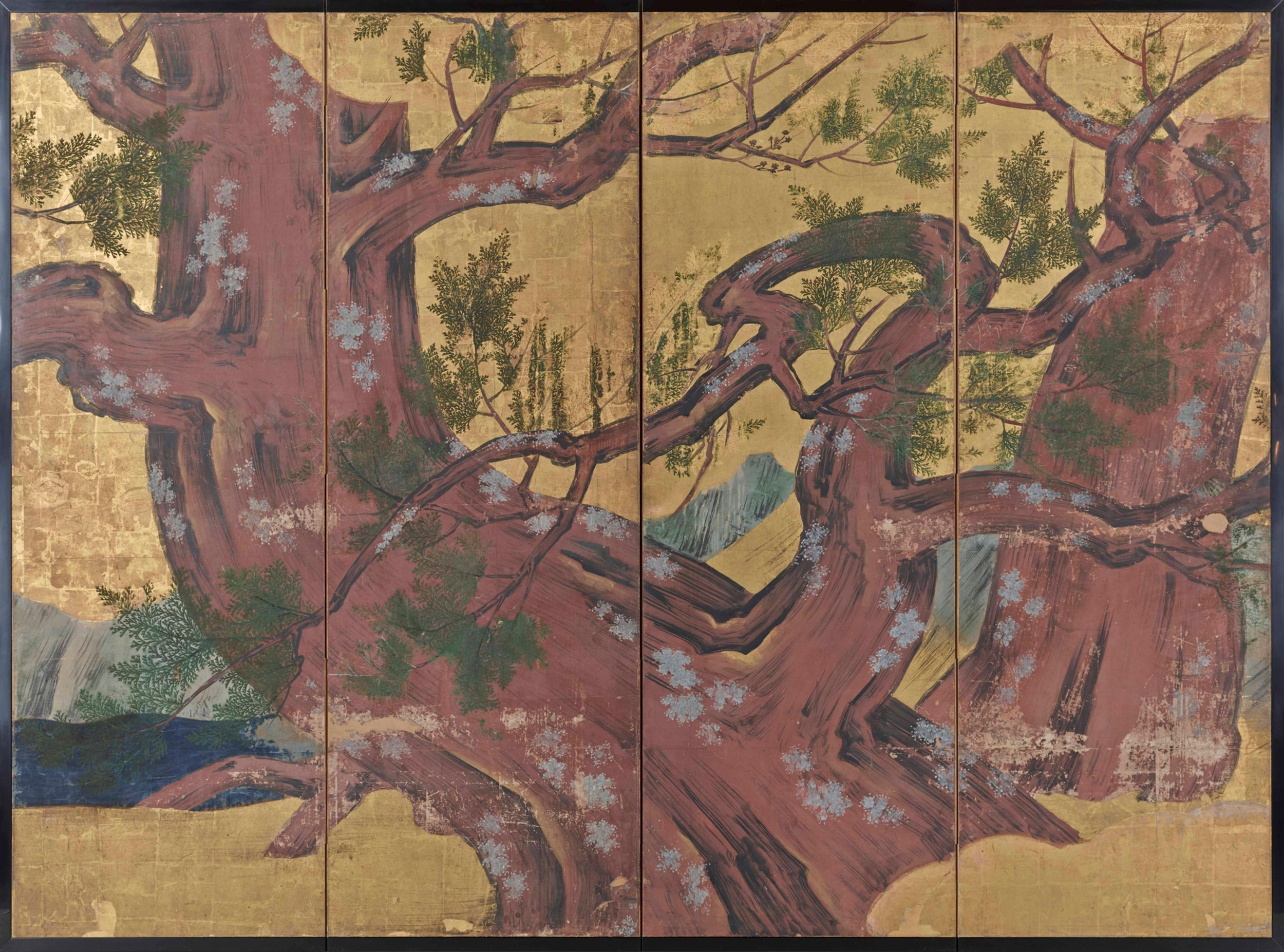 恠恠奇奇、金碧の輝き：狩野永徳最晩年の傑作《檜図屏風》