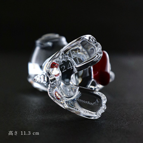Baccarat バカラ ハート スヌーピー 11.3cm 名入れ彫刻代込み