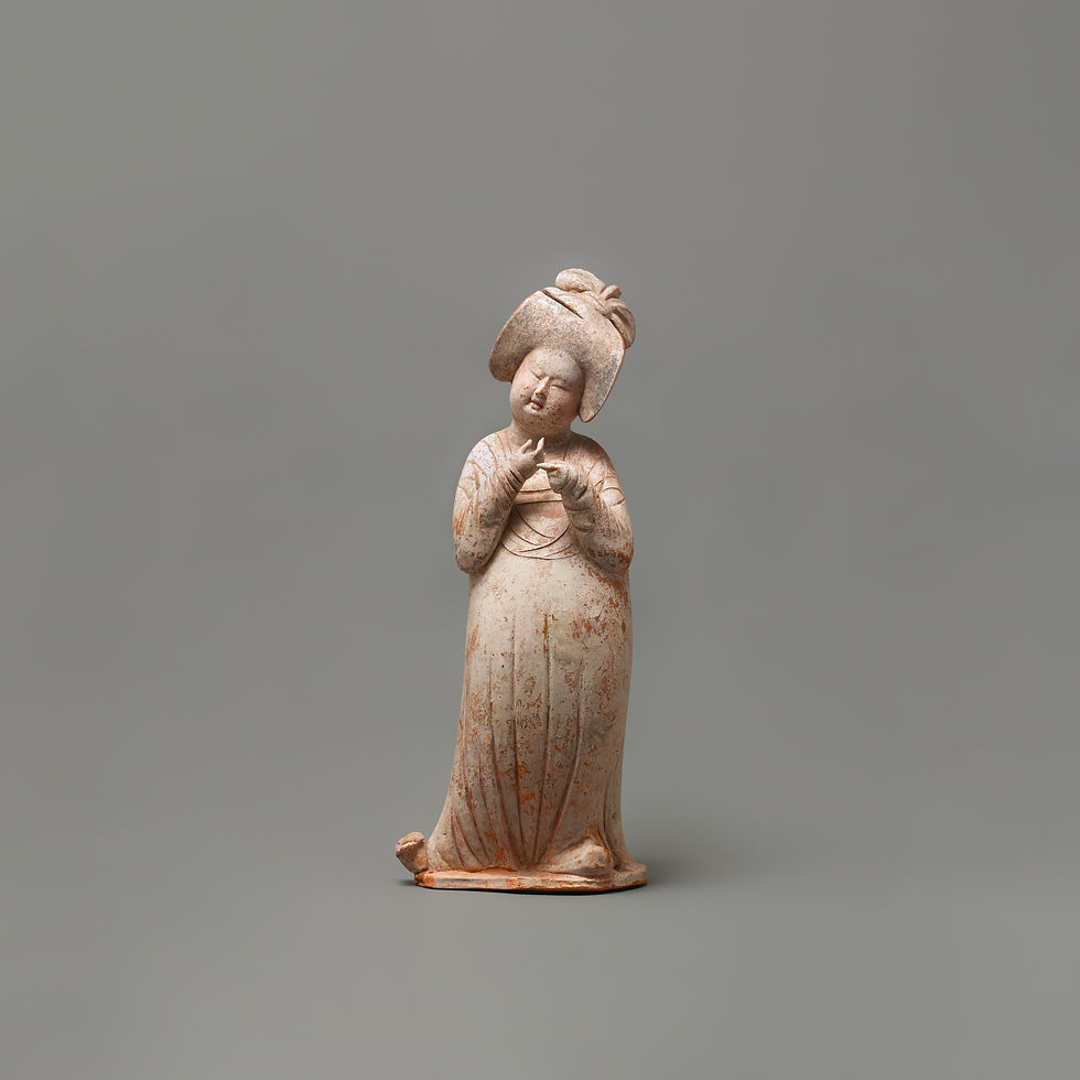 木彫り 女性像 天女風 置物 彫刻 オブジェ 中国美術 木製 260115-4Tの