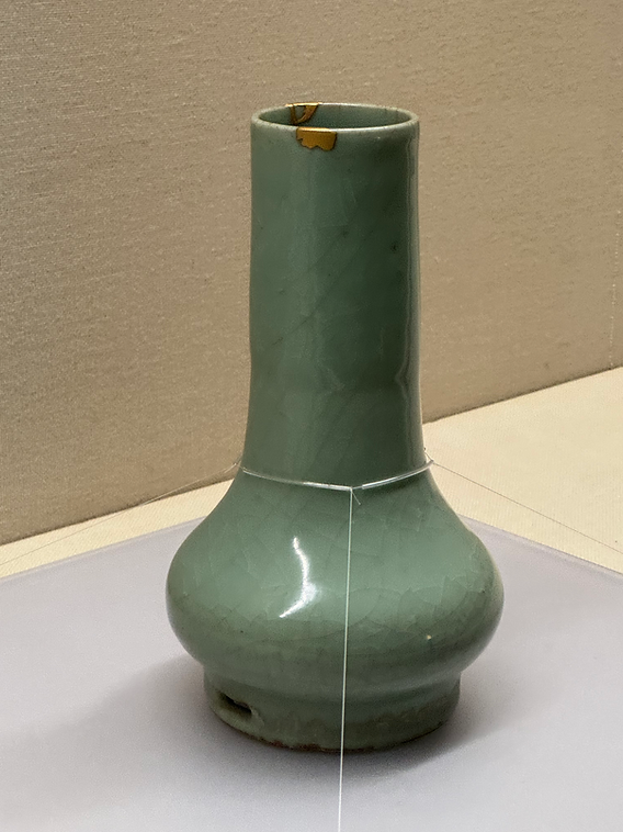 宋代筆記vol.103 德川美術館：龍泉窯青磁下蕪形花生- Tokugawa Art