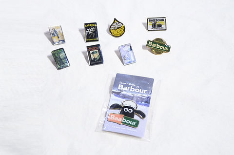 00s BARBOUR Pin Badge Novelty Variation Collection バブアー