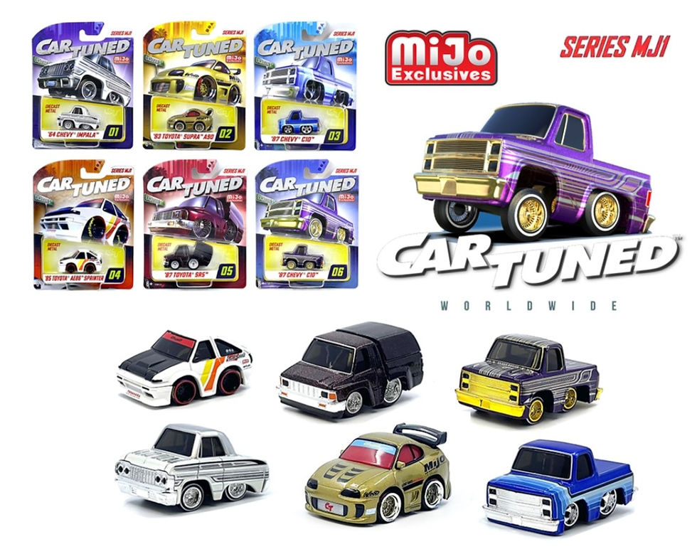 CarTuned 1:64 Series 1 Toyota JDM Tuners Assortment Set of 8 Cars