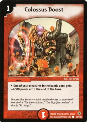 Colossus Boost | Duel Masters Wiki | Fandom