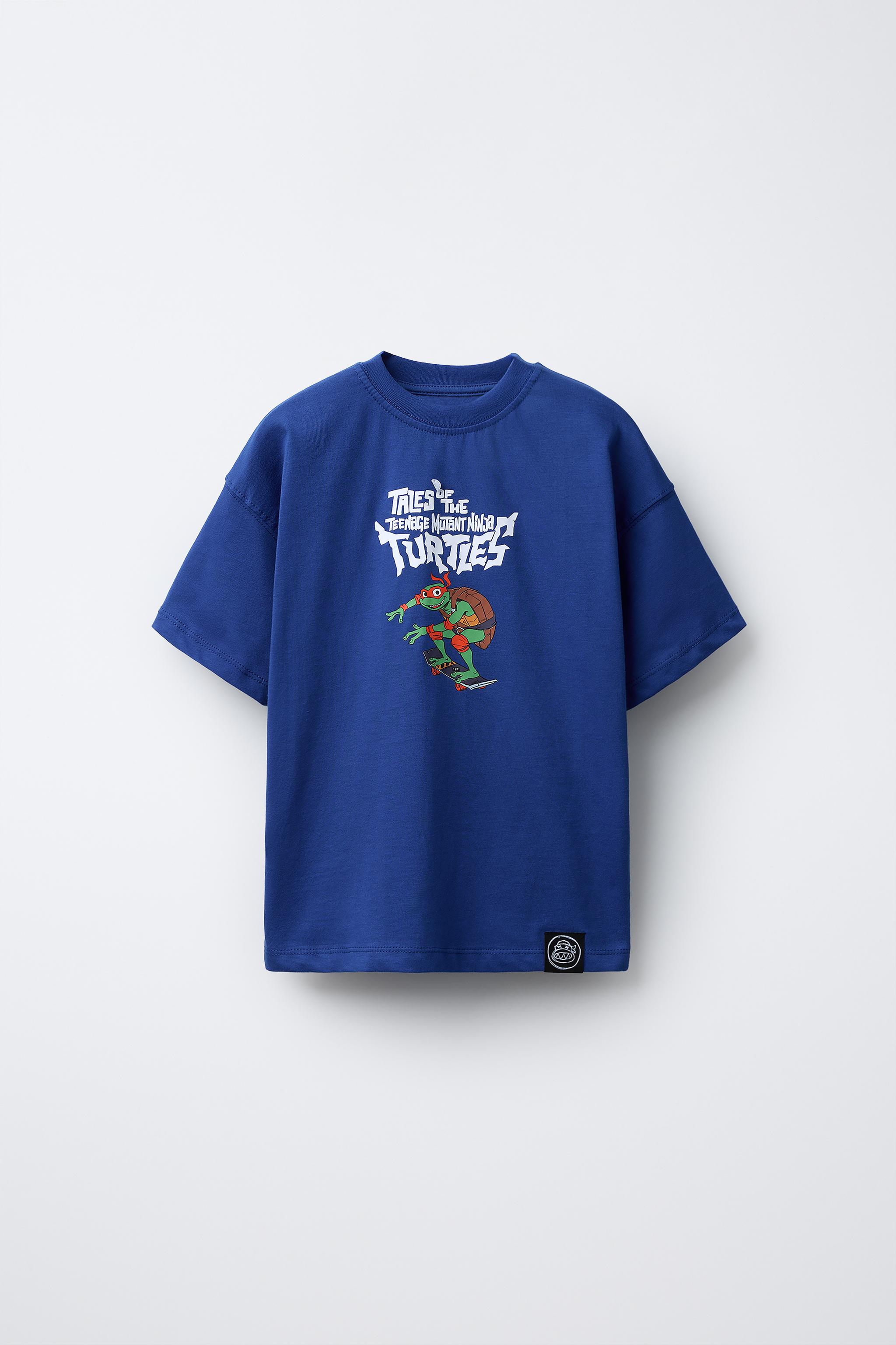 TEENAGE MUTANT NINJA TURTLES © VIACOM PRINTED T-SHIRT - Blue