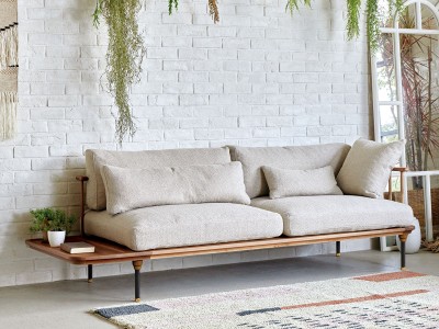 NOR HOOVER SOFA / ノル フーバ 3人掛けソファ 棚付 木脚 - インテリア