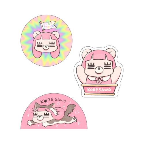 れ子ちゃんステッカーセット(あた君ver.) | コレサワ