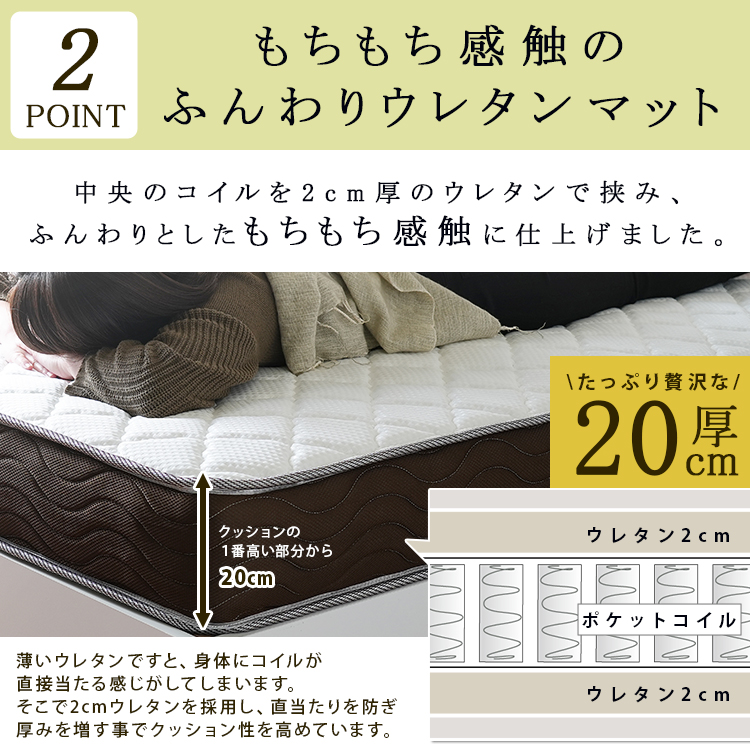 リバーシブルフィットコイル 【SELECT】 セレクト ポケットコイル