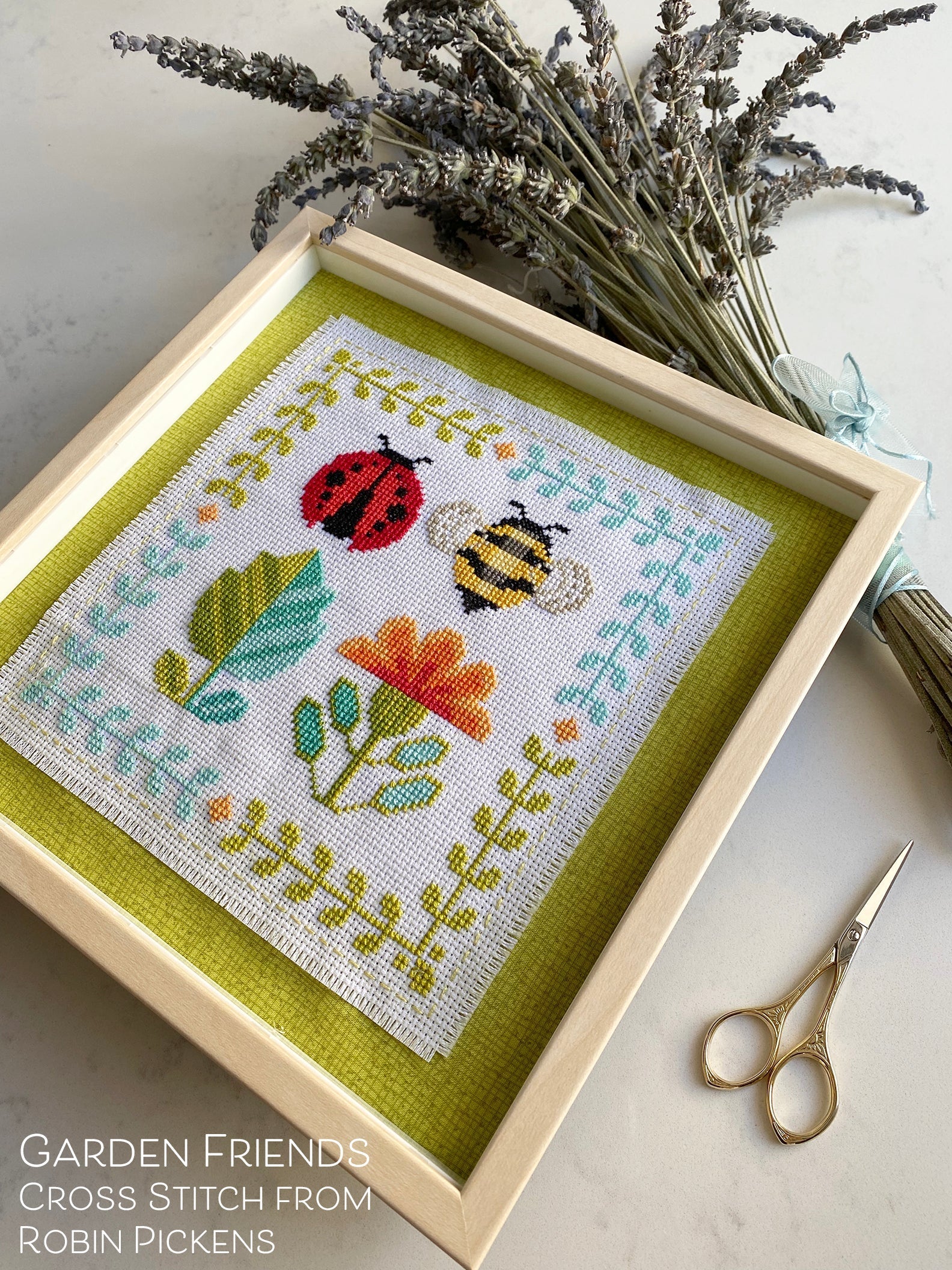 Garden Friends Cross Stitch Pattern - Stitched Modern