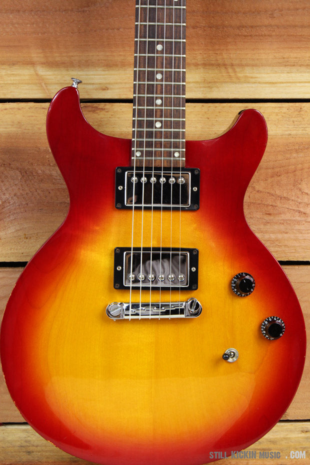 GIBSON 1997 LES PAUL DELUXE STUDIO DOUBLE CUTAWAY Cherry Sunburst