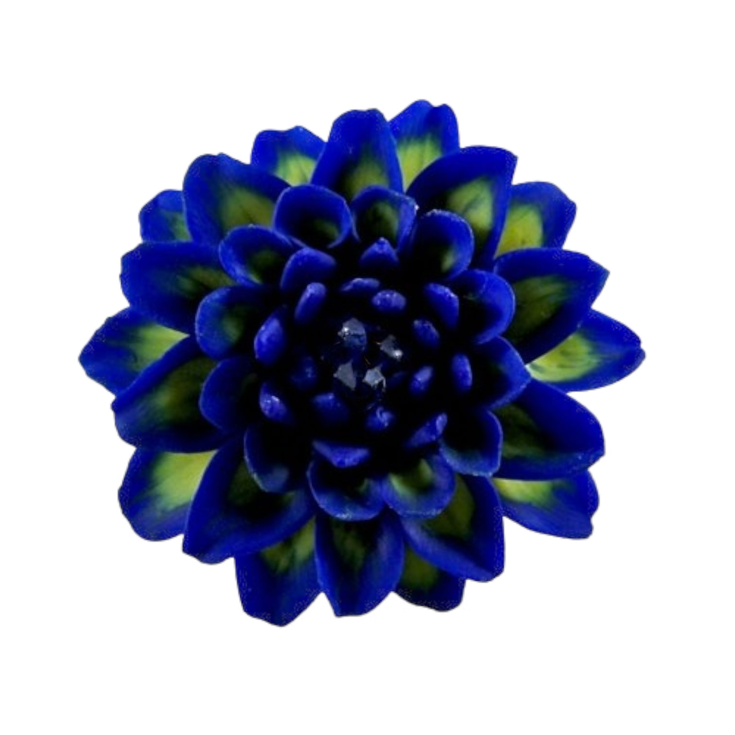 Blue Dahlia Brooch Pin | Blue Dahlia Accessory - Stranded Treasures