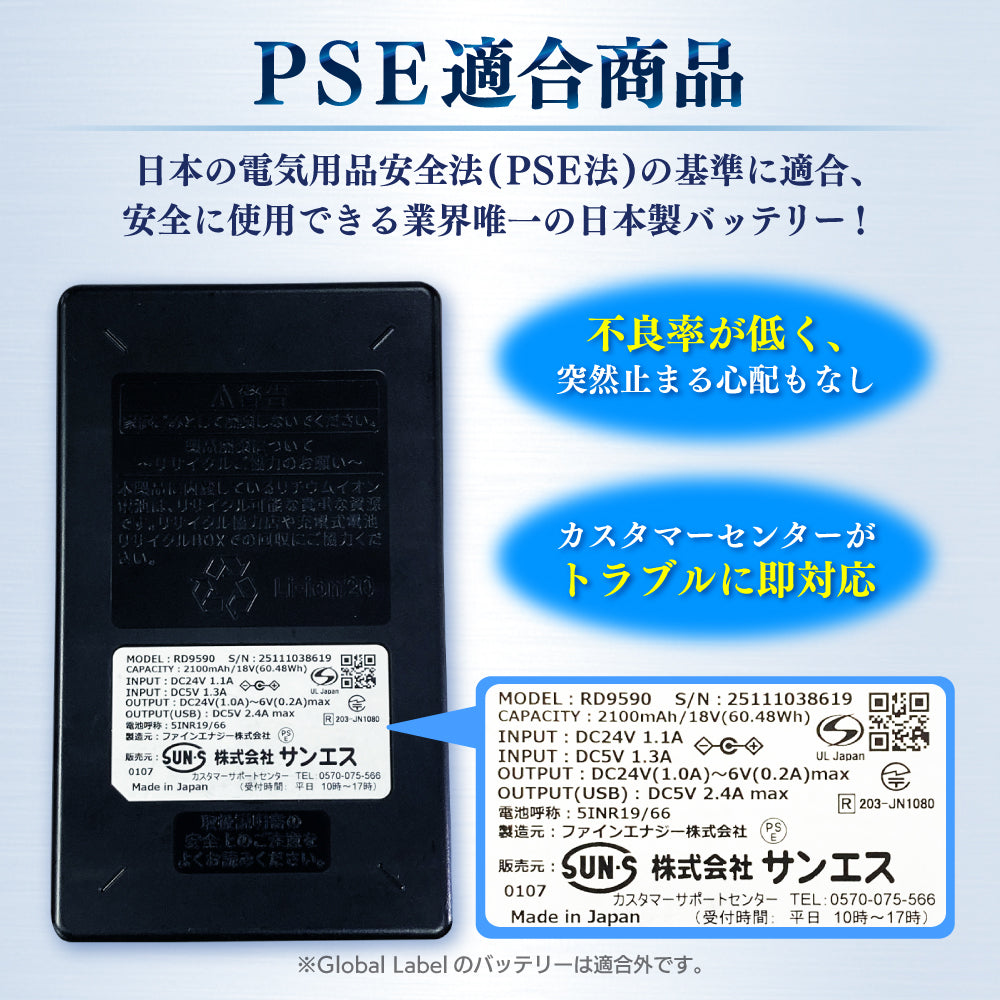 メーカー保証付】 空調風神服 JapanLabel 12V仕様 RD9291J【リチウム