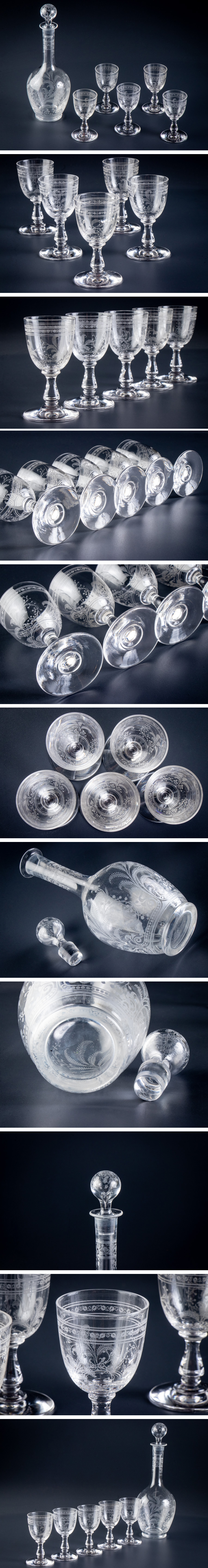 Baccarat】 オールドバカラ フジェール リキュールセット 6点 16825