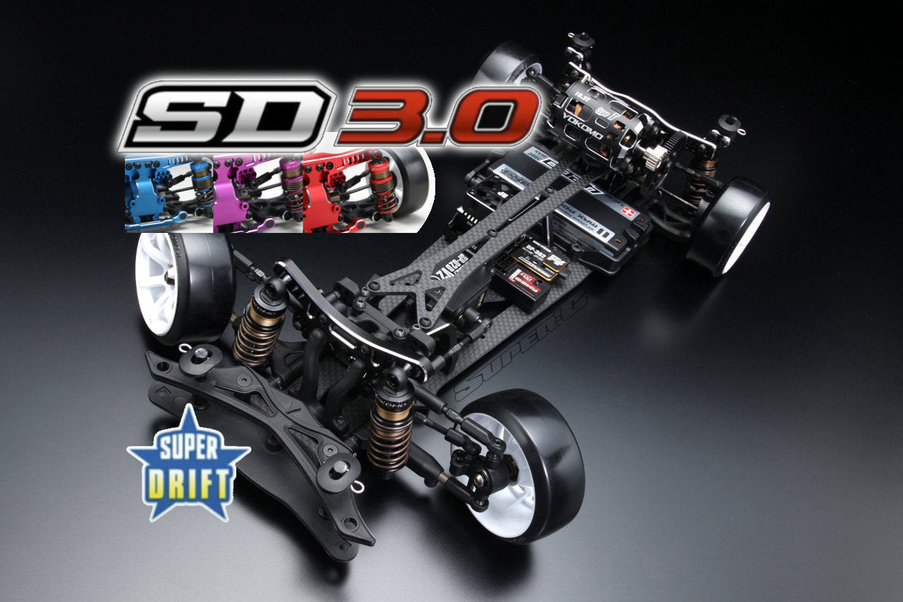 SD 3.0 SUPER DRIFT RWD 1-10 RC Drift Car kit SD3.0 BLUE BLACK RED