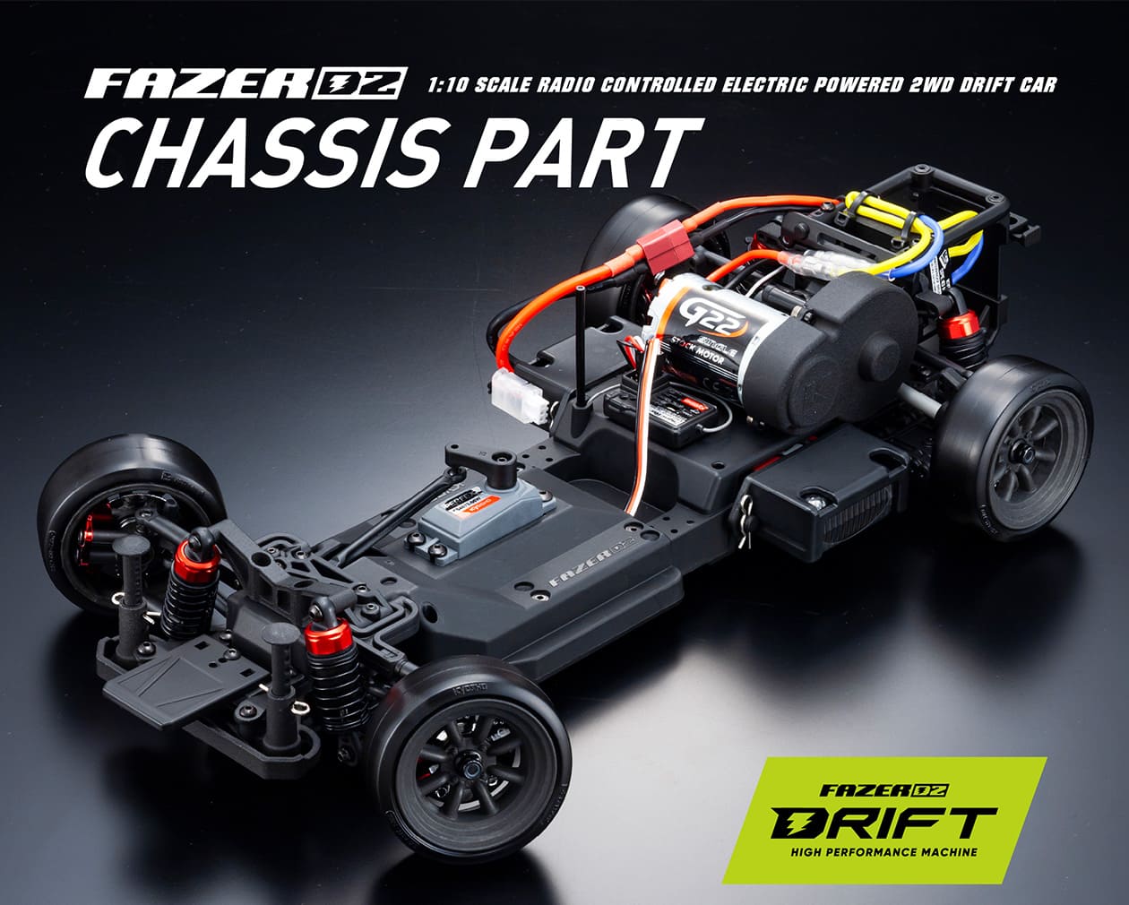 2WD Fazer FZD2 RTR - ReadySet Toyota 86 GT RED - Adjustable