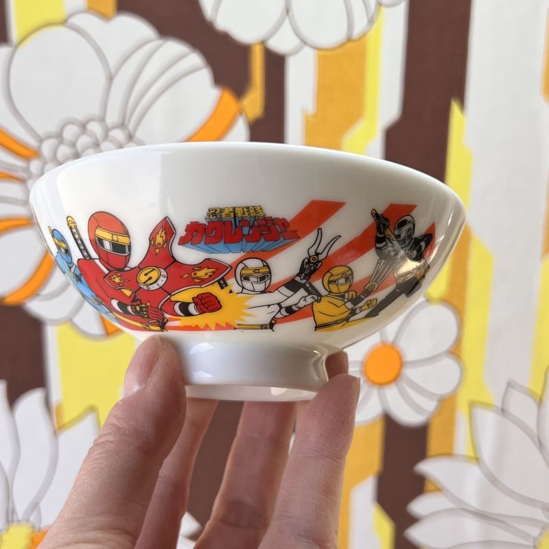 忍者戦隊カクレンジャー 子供茶碗 磁器製