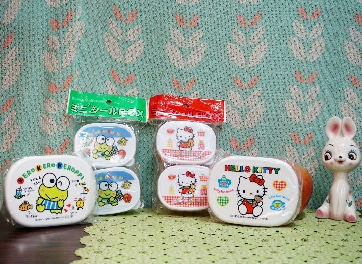 サンリオ旧ロゴ ハローキティ けろけろけろっぴ お弁当箱 ミニミニ