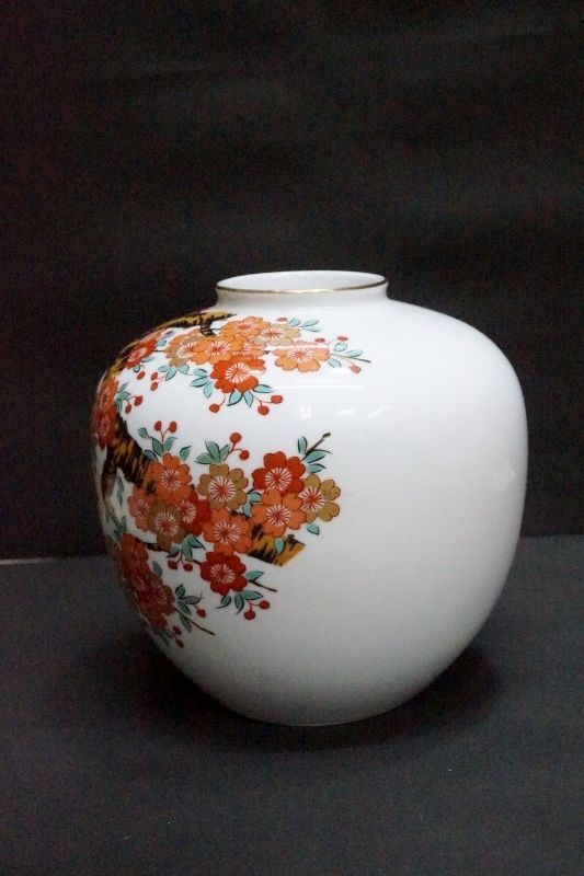 有田焼 哲山 花瓶 桜 ヴィンテージ WF50