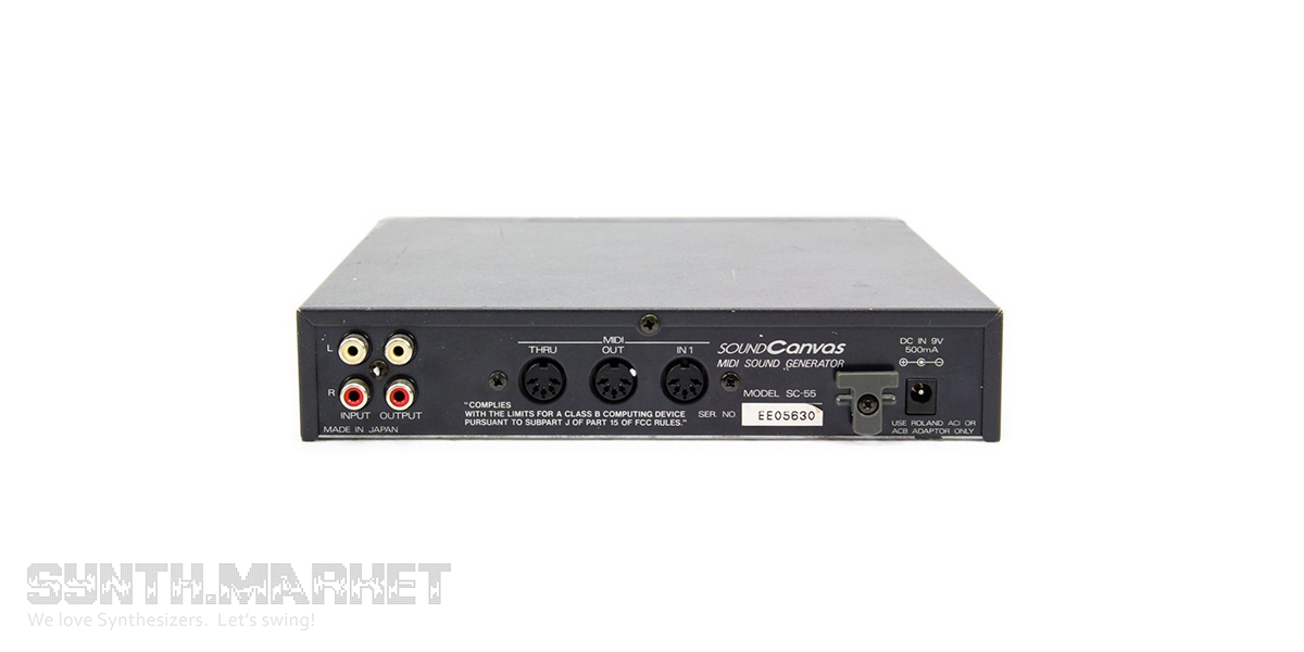 Roland SC-55 Sound Canvas: Rackmounted Sound Module/ Tone Generator